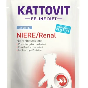 Sparpaket 48 x 85 g Kattovit Feline Diet Niere/Renal mit Ente Katzen Nassfutter Versand Am Gleichen Tag